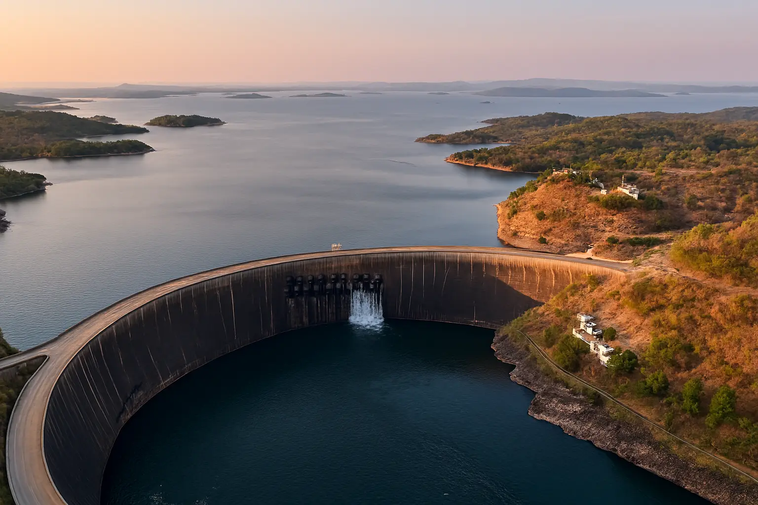 A scenic view of Lake Kariba